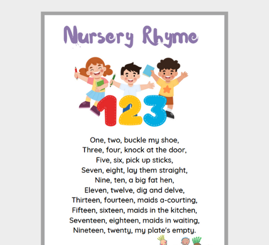 One, Two, Buckle My Shoe: A Fun Counting Song