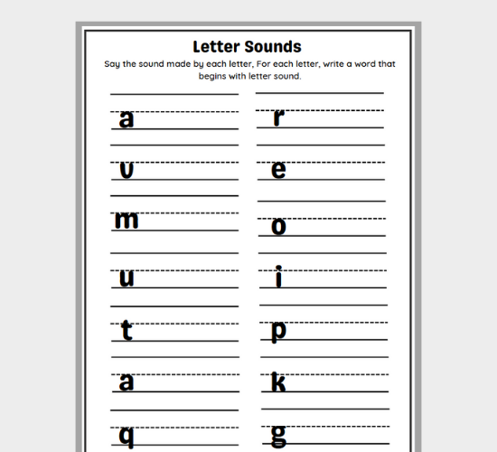 Sound It Out: Beginning Letter Sounds!