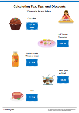 Calculating Tax, Tips, and Discounts