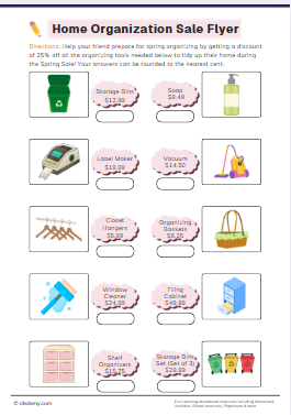 Home Organization Sale Flyer