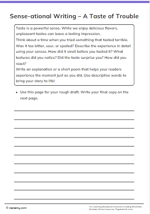 Sense-ational Writing – A Taste of Trouble