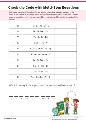 Crack the Code with Multi-Step Equations