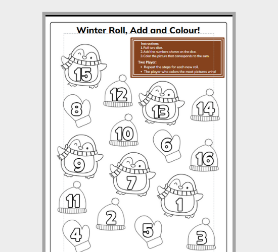 Winter-Roll, Add and Colour
