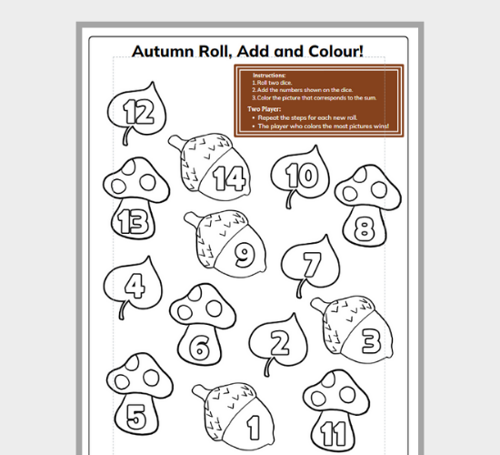 Autumn-Roll, Add and Colour