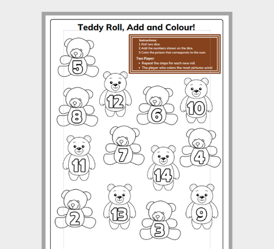 Teddy-Roll, Add and Colour