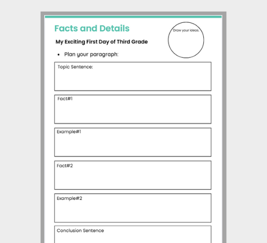 Supporting Facts and Details in Writing