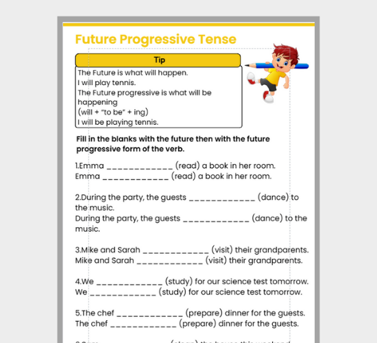 Future Progressive Tense