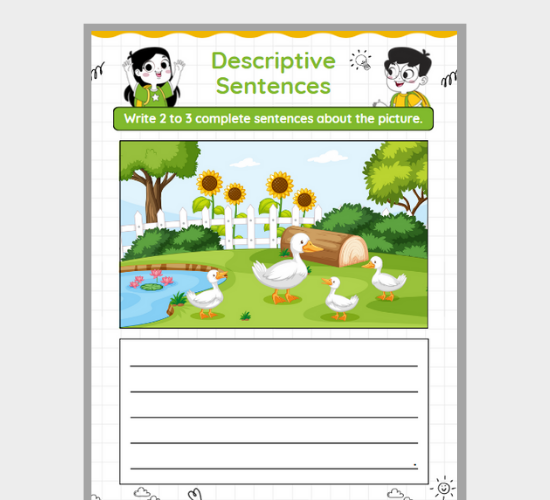 Practice Descriptive Sentences