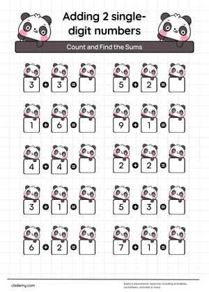 Adding Two Single Digit Numbers to 10