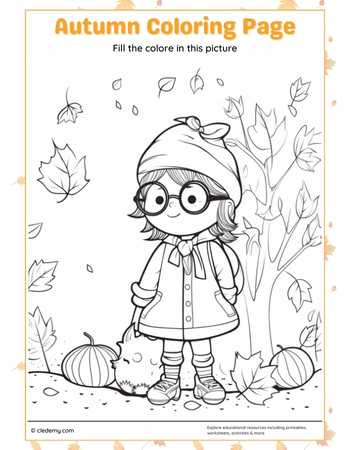 Autumn Coloring Page