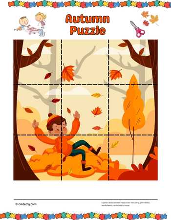 Autumn Scene Puzzle Challenge