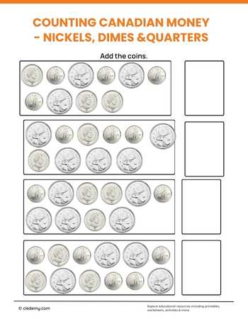 Canadian Money Counting Practice