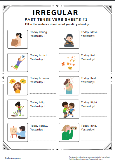 Irregular Verbs Past Tense