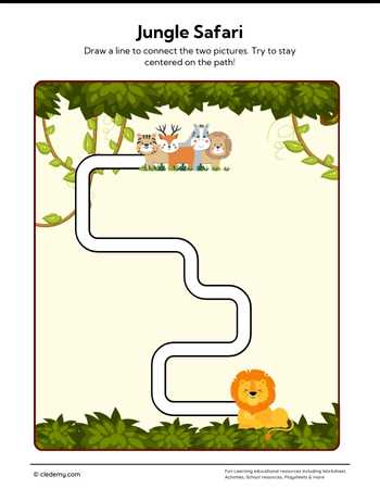 Jungle Safari Pencil Control Path