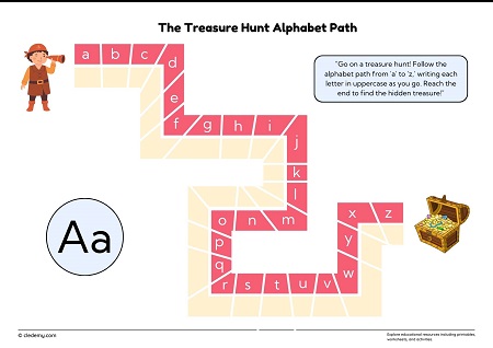 The Treasure Hunt Alphabet Path