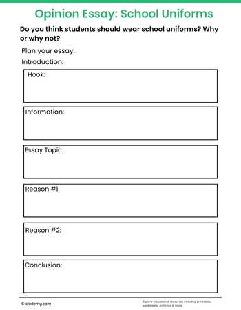 Writing opinion essays