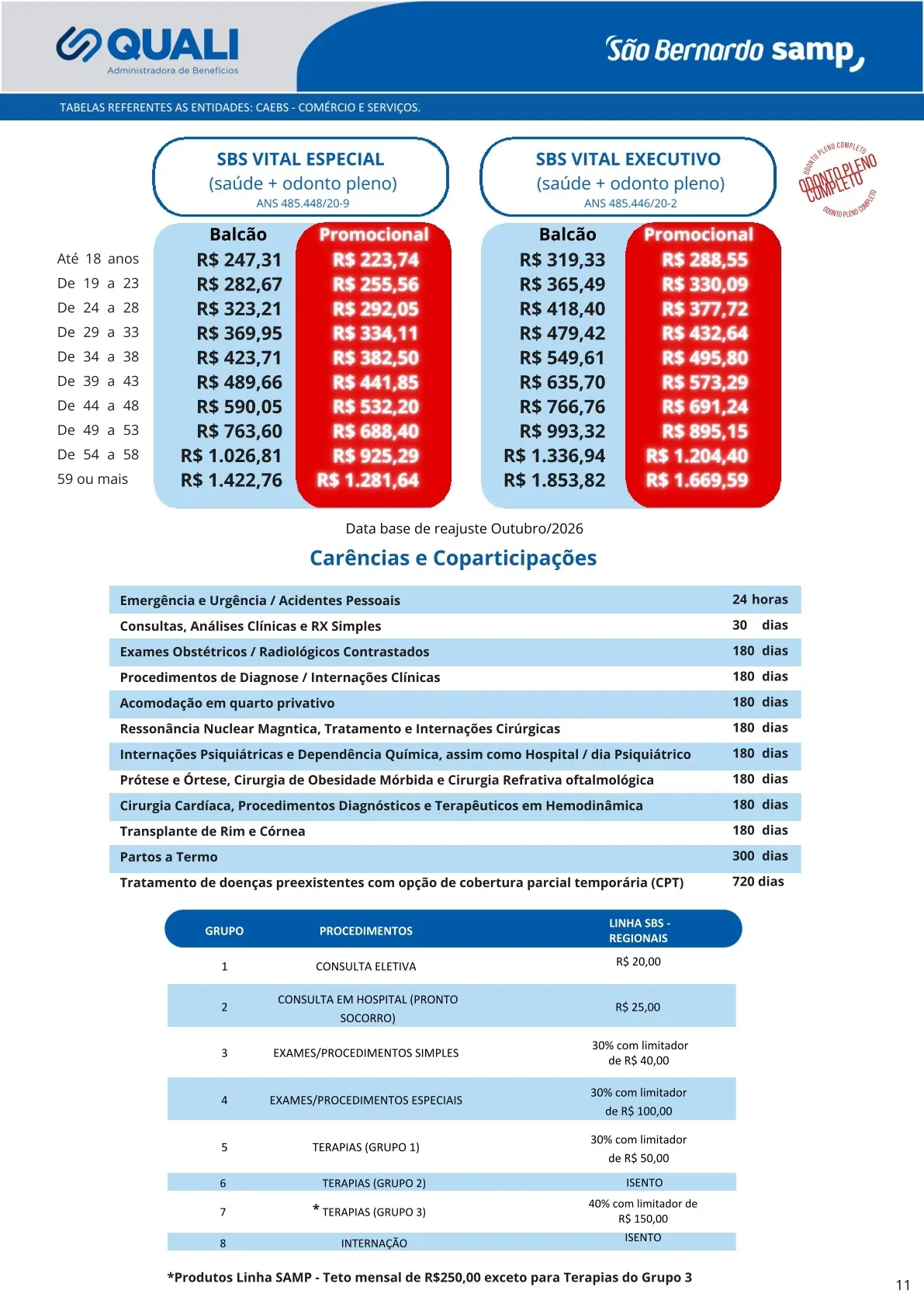 São Bernardo Samp VITAL – QUALI – Adesão – CAEBS (Comércio e Serviços)