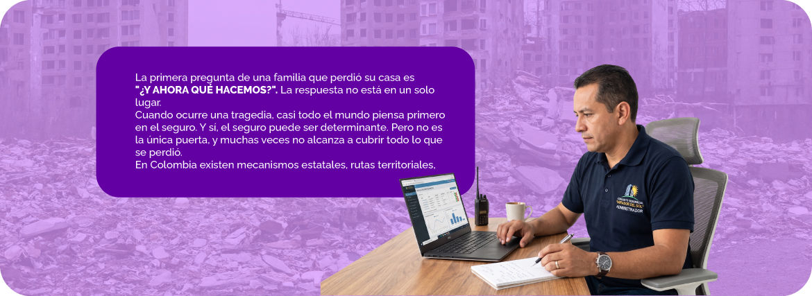 ¿Quién ayuda al propietario  que perdió su vivienda?