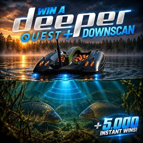 Deeper Quest Bait Boat with Downscan Undervision – 1 IN 5 CHANCE TO WIN INSTANTLY!