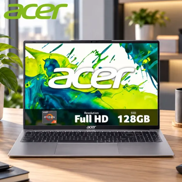 ACER Aspire Lite 15.6″ Laptop – AMD Ryzen 3 – Silver