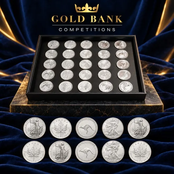 25 × 1oz SILVER BRITANNIAS + 10 SILVER INSTANT WINS