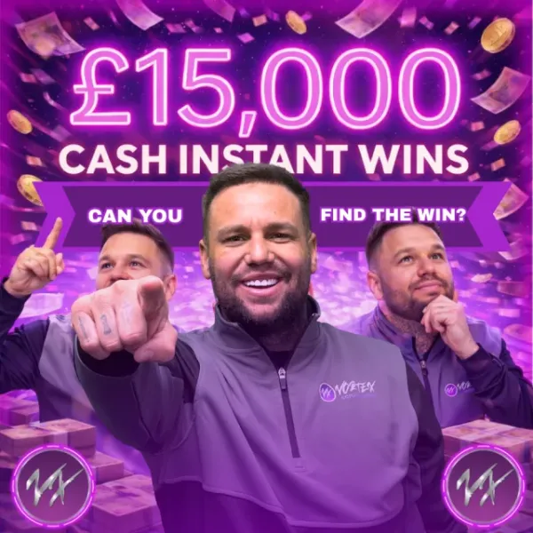 £15,000 CASH INSTANTS TO BE FOUND - END PRIZE £500.