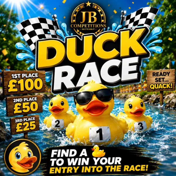 DUCK RACE! - 3 WINNERS! Find a 🦆 to enter!