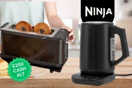 NINJA KETTLE & TOASTER OR £200 CASH ALT-15/10