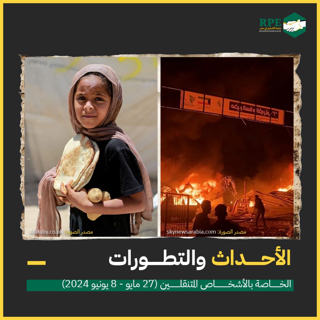 الأحداث والتطورات الخاصة بالأشخاص المتنقلين (27 مايو – 8 يونيو 2024)