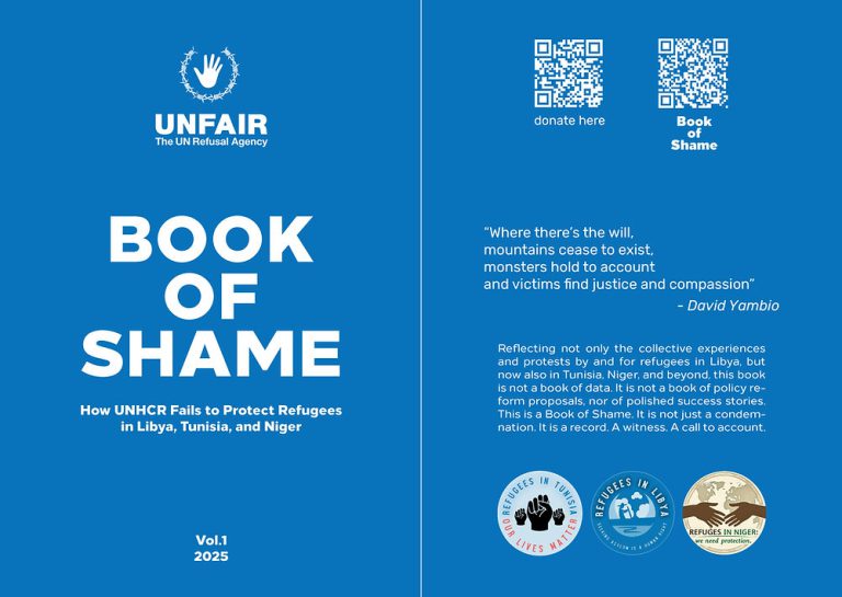 Press Invitation: Refugee-led Book Launch in Geneva, 12 Sept – “Book of Shame” Exposes UNHCR Failures in Libya