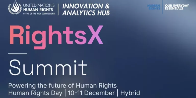 CFJ showcases the “Justice Watch Archive” at the RightsX Summit at the UN Human Rights Office in Geneva