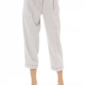 Alpha Studio Graue Wolle Frauen Hose