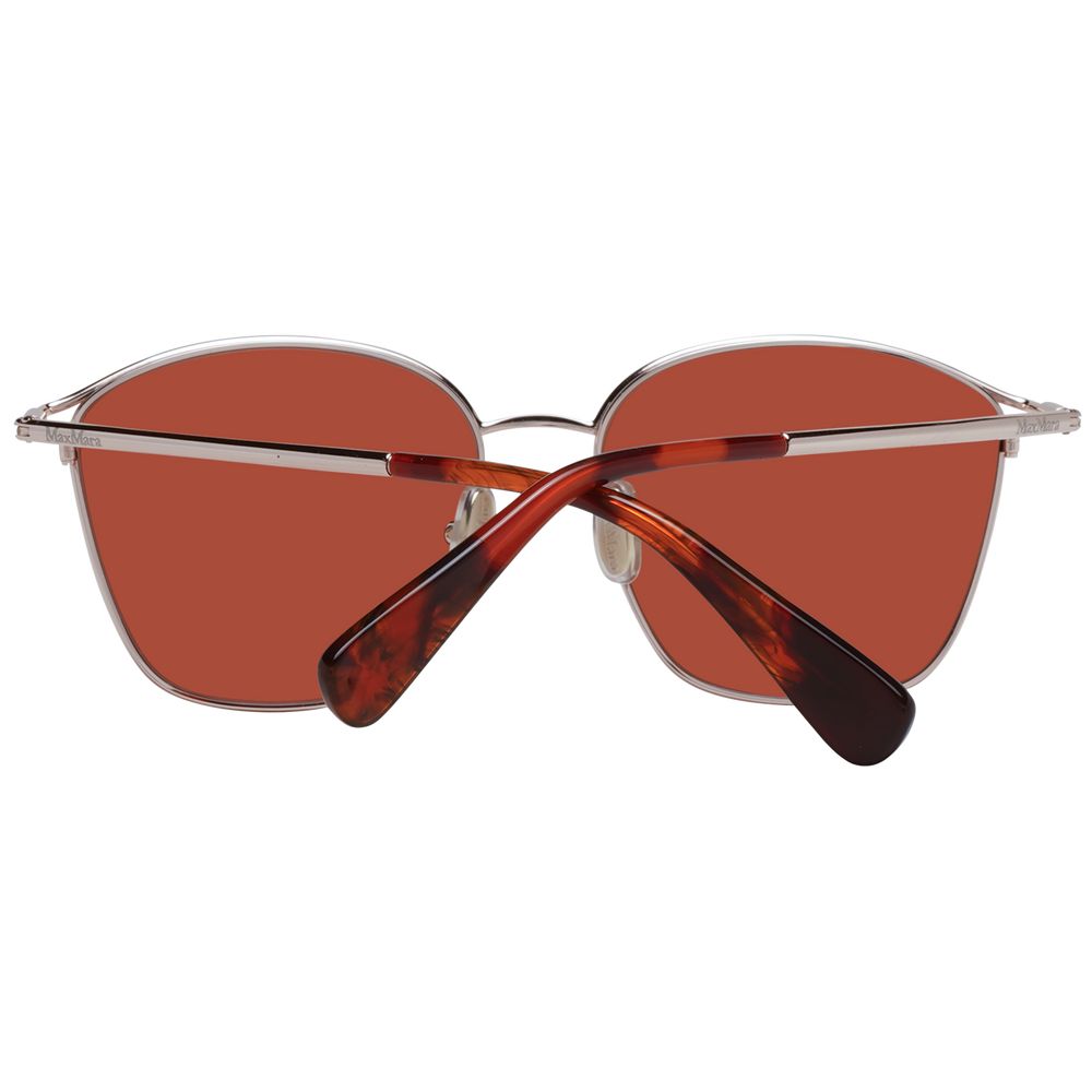 Max Mara Sonnenbrille aus Roségold-Metall – Bild 3