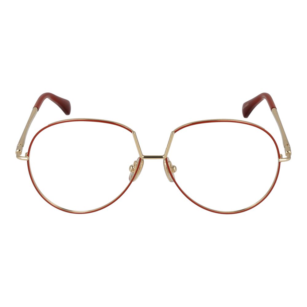 Max Mara Orangefarbene Metallbrille (Gestell) – Bild 2