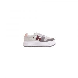 Calvin Klein Jeans Graue Leder Sneaker