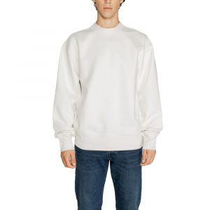 Calvin Klein Jeans Weißes Sweatshirt aus recycelter Baumwolle