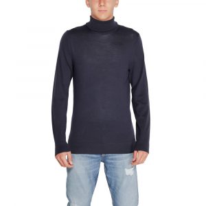 Calvin Klein Rollkragenpullover aus blauer Wolle