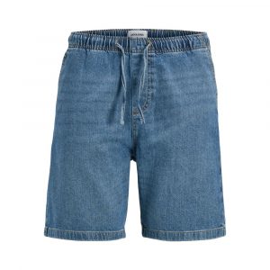 Jack Jones Hellblaue Baumwoll-Bermudas
