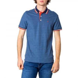 Jack Jones Blaues Baumwoll-Poloshirt