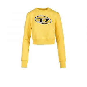 Diesel Gelbes Baumwoll-Sweatshirt