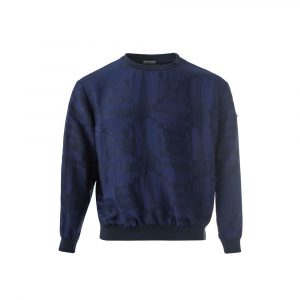 Emporio Armani Elegantes T-Shirt in Leinenblau für Männer