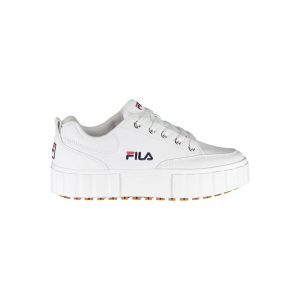 Fila Schicke weiĂe Keilsneakers mit gesticktem Detail