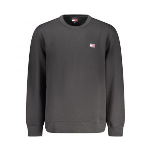 Tommy Hilfiger Schwarzer Baumwollpullover für Männer