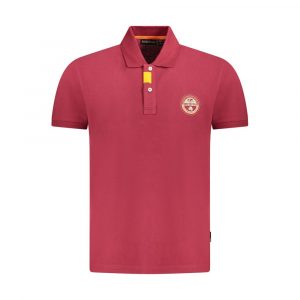 Napapijri Rotes Baumwoll-Poloshirt für Männer