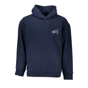 Tommy Hilfiger Umweltbewusstes blaues Sweatshirt mit Kapuze