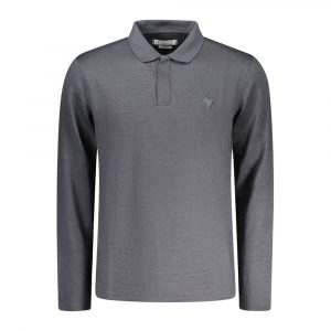 Guess Jeans Schwarzes Baumwoll-Poloshirt für Männer