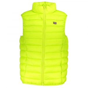 Norway 1963 Schlanke ärmellose Jacke aus grünem Polyamid