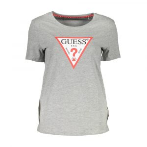 Guess Jeans Braunes Baumwoll-T-Shirt für Frauen