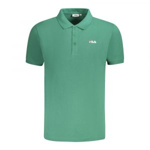 Fila GrĂŒnes Baumwoll-Poloshirt fĂŒr MĂ€nner