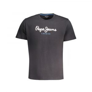 Pepe Jeans Schwarzes T-Shirt aus Baumwolle